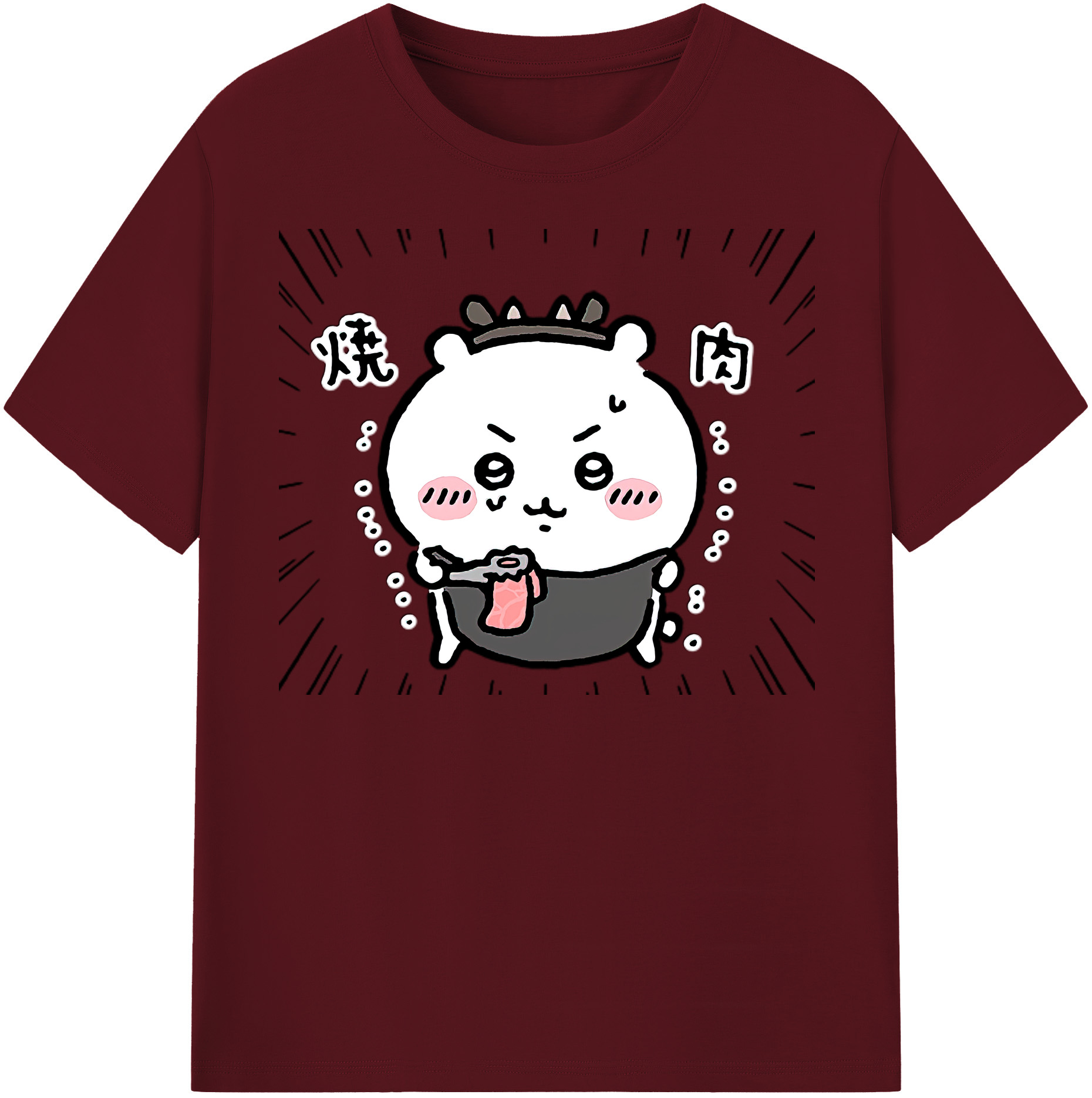 （画像用） ちいかわ ちいかわ Chii-kawa chiikawa 綿100％半袖Tシャツ（フロントプリント）